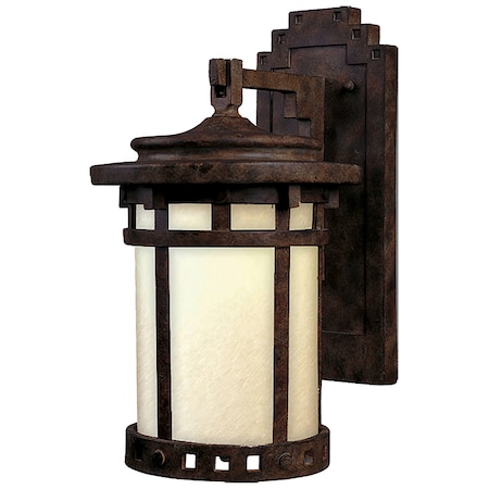 Maxim Lighting Santa Barbara Dark Sky 1-Light 9" Wide Sienna Outdoor Wall Sconce 3144MOSE